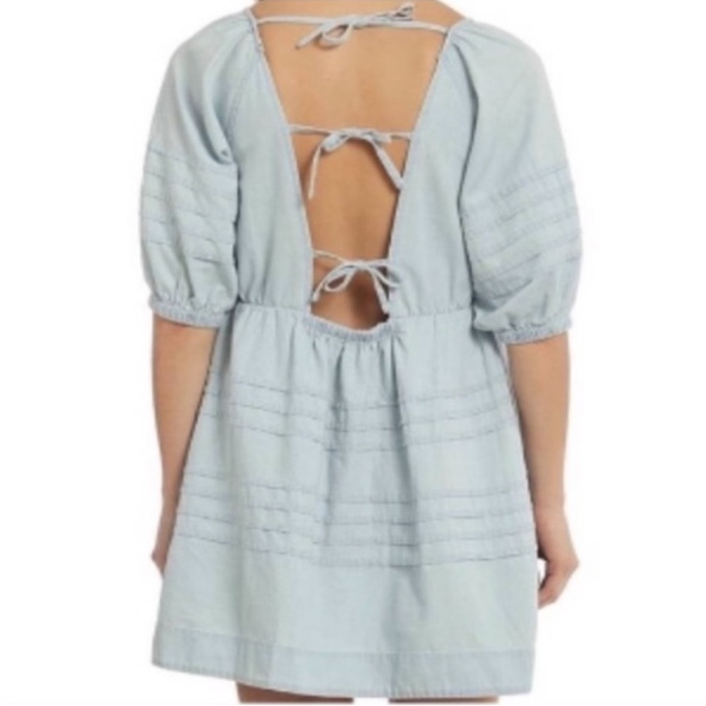 7 for All Mankind Denim Babydoll Dress Size Medium Blue